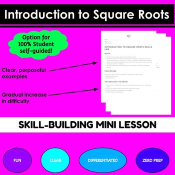 Preview of Square Roots Introduction Mini Lesson
