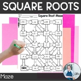 Square Roots Maze Station TEKS 8.2b Math Activity