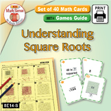 Square Roots & Perfect Square Numbers: Math Sense Card Gam