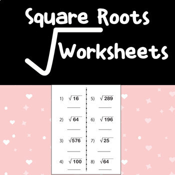 Preview of Square Roots Worksheets