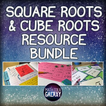 Preview of Square Roots and Cube Roots Activities Bundle