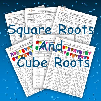 Preview of Square Roots and Cube Roots | Coloring Worksheets