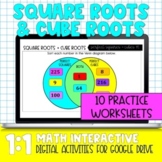 Square Roots and Cube Roots Digital Practice Activity