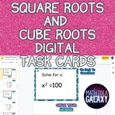 Square Roots and Cube Roots Digital Task Cards