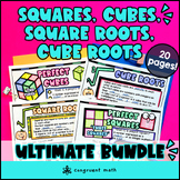 Square Roots and Cube Roots Guided Notes BUNDLE | Interact