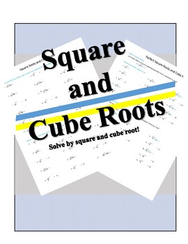 Preview of Square Roots and Cube Roots (Perfect Square and Cube Roots)
