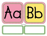 Square Word Wall Alphabet Labels