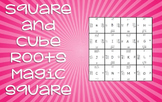 Square and Cube Roots Magic Square Puzzle - Math Centers