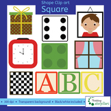 Square objects 2D Clip art (shapes)