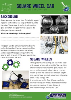 Preview of Square wheel car STEM activity