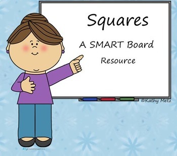 Preview of Squares:  A SMART Board Resource