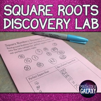 Preview of Square Roots Discovery Lab
