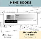 Squaring with the Montessori Algebraic Pegboard: Mini Books