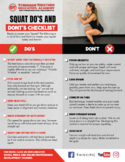 Squat Checklist- A Do's and Don't Checklist to Master Squat Form