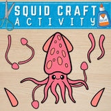 Squid Craft | Sea Life Activity | Ocean Animal Craft | Cut