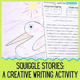 Squiggle Drawing Stories, Fun Creative Writing Activity Ce