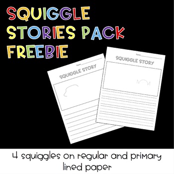 Preview of Squiggle Stories Pack FREEBIE