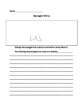Preview of Squiggle  Stories - Step Up to Writing "Get the Story Rolling" Story Starters