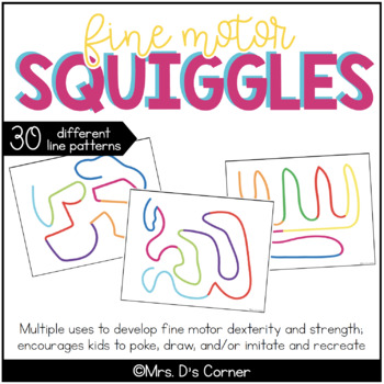 Preview of Squiggles Fine Motor Activity Packet ( 30 different line patterns! )