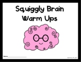 Squiggle Brain Warm Up Pack | 100 pages | Brain Break