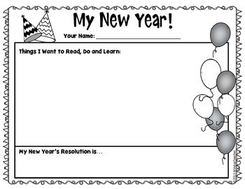 new year's resolution writing assignment