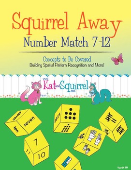 Preview of Squirrel Away - Subitizing Game for Structuring Numbers (7-12)