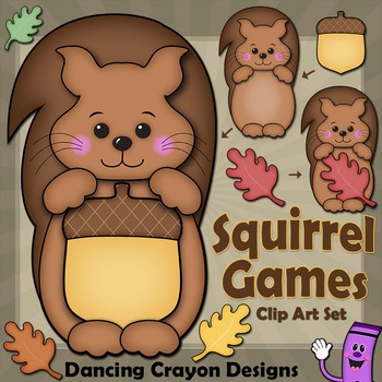 Preview of Squirrel Clip Art | Fall | Autumn Leaves
