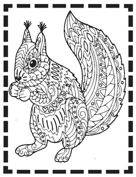 Preview of Squirrel Coloring Pages