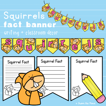 Preview of Squirrel Banner Activity for Informational Writing