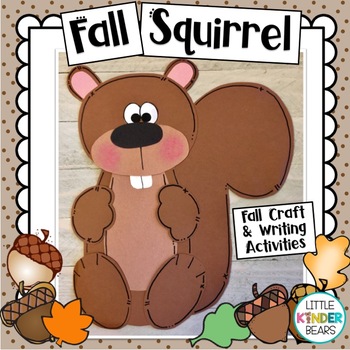 Preview of Squirrel Craft |  Fall Writing Activities