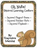 Fall Squirrel Learning Centers - Color & BW