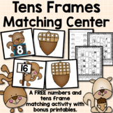 Squirrel Fall Activities - Number Matching Game and Worksheets