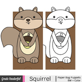 Squirrel Paper Bag Puppet