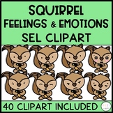 Squirrel SEL Feelings and Emotions Emoji and CLIPART: Fall
