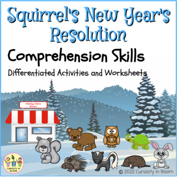 Preview of Squirrel's New Year's Resolution Comprehension Worksheets and Activities