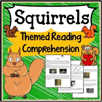 Preview of Squirrels 3rd Grade Reading Comprehension Passages and Questions Activities