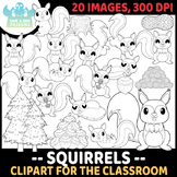 Squirrels Digital Stamps (Lime and Kiwi Designs)