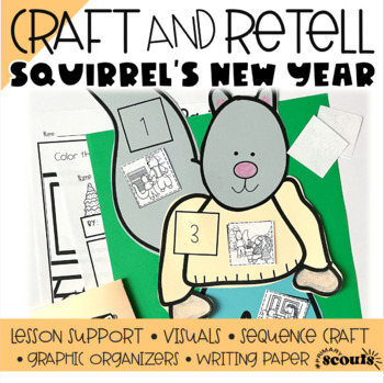 Preview of Squirrels New Years Resolution Craft | Squirrels New Year Resolution Sequencing