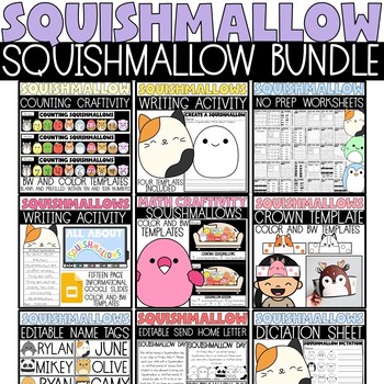 Preview of Squishmallow Activites | Squishmallow Day Bundle