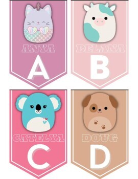 Preview of Squishmallow Alphabet