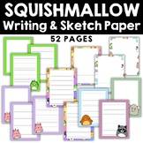 Squishmallow Writing Paper, Cute Decorative Paper, Bulleti