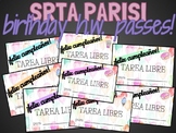 Srta Parisi | BIRTHDAY HW PASSES