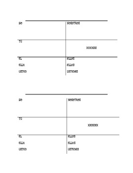 Preview of Srta Parisi -- blank conjugation chart -- FREE!