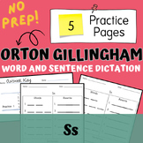 Ss Dictation Words and Sentences Orton Gillingham | Scienc