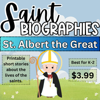 Preview of St. Albert the Great - PRINTABLE children's saint book - lives of the saints