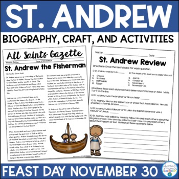 Preview of St. Andrew Biography & Activities