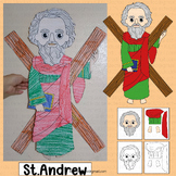 St Andrew Craft Catholic Saints Bulletin Board Coloring Ac