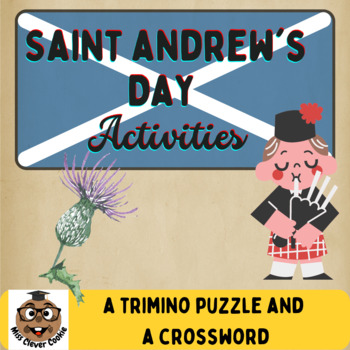 Preview of St. Andrew's Day Trimino Puzzle (also called Triomino) and Crossword
