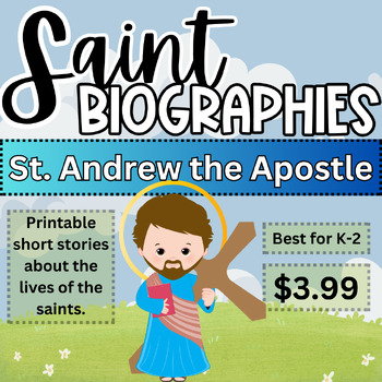 Preview of St. Andrew the Apostle - PRINTABLE children's saint book - lives of the saints
