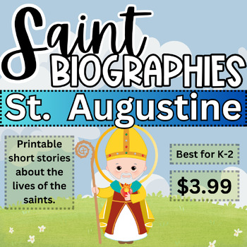 Preview of St. Augustine - PRINTABLE children's saint book - lives of the saints